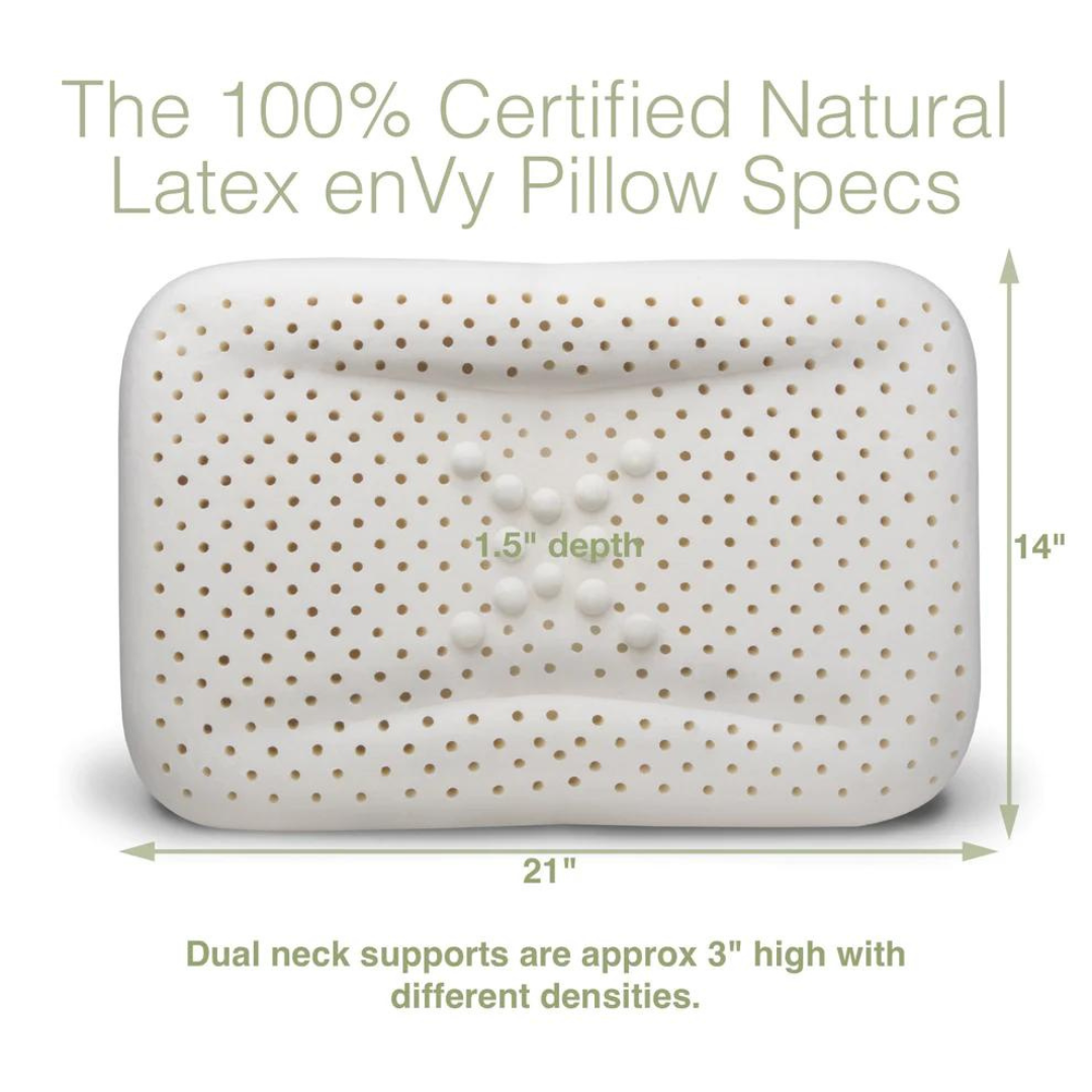 COPPER + SILK Anti-Aging Pillow - 100% Natural Latex Pillow with COPPER-infused SILK Pillowcase