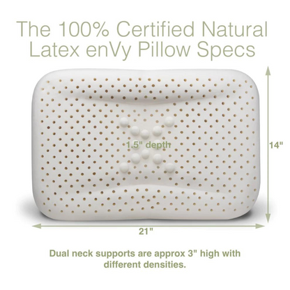 COPPER + SILK Anti-Aging Pillow - 100% Natural Latex Pillow with COPPER-infused SILK Pillowcase